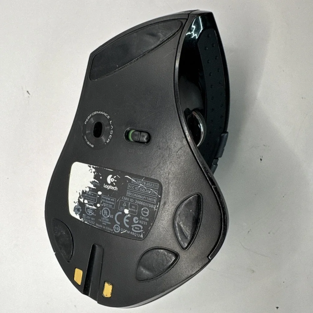 Logitech M-RCR147R Performance Laser 848nm Wireless Mouse, no receiver, as is